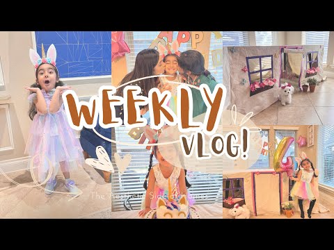 Weekly Vlog, Celebrating little ones 4th birthday and some kids activities.