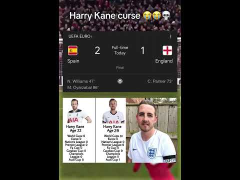 How is this possible? 😭 #kane #england #spain #euros #final #curse #football #shorts