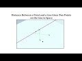 Vector Calculations and Distance in Space