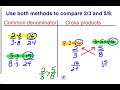 Comparing and Ordering Fractions and Mixed Numbers