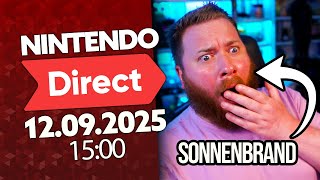 🔴 Frisch aus dem Urlaub 🌴😎 Live Reaction zur Nintendo Direct 12.09.2025! ⭐