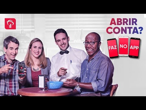 Abrir conta? Faz no app