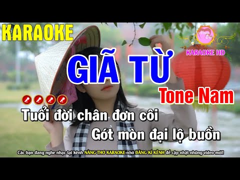 Giã Từ Karaoke Nhạc Sống Tone Nam ( G#m ) – Nàng Thơ Karaoke