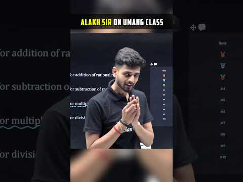 ALAKH SIR On Live Class !! 😎 #pwshorts #UMANG2026 #priyanshusir