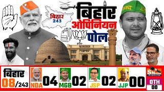 Bihar Vidhan Sabha Opinion Poll 2025 | बिहार में किसकी सरकार? |  BJP JDU RJD वोट चोरी से किसे फायदा?