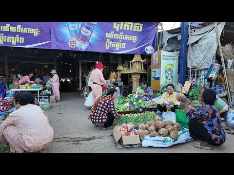 Buying at a countryside Market Experience Kandal Cambodia