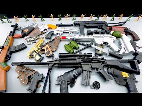 Ultimate Toy Gun Arsenal Unboxing! M4A1, Golden Desert Eagle, AK-47, Silver Revolvers,Tactical Rifle