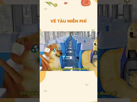 Tặng cháu vé đi tàu nhé! Cheems zui zẻ