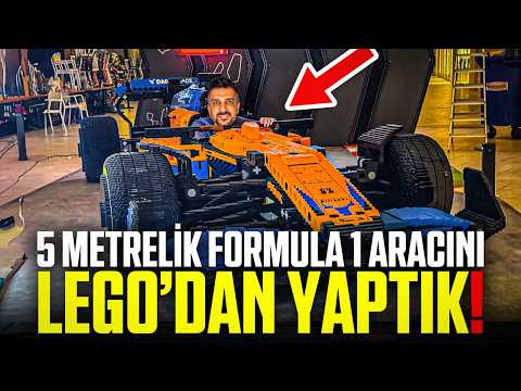 LEGO’dan Gerçek Boyutlu Formula 1 Arabası Yaptık | 5 Metrelik LEGO Technic McLaren!