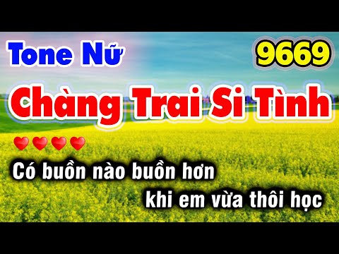 Karaoke Chàng Trai Si Tình Tone Nữ | Nhạc Sống 9669 Beat Vũ Duy Phong Thái Phương Ngô Quốc Linh