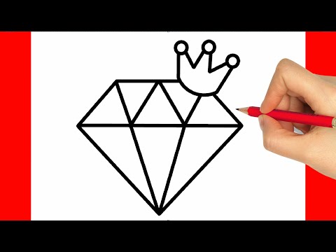 HOW TO DRAW A DIAMOND EASY