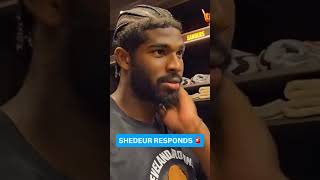 Shedeur sanders silent interview
