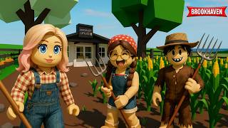 KÖTÜ ADAM ZORLA ÇİFTLİĞİMİZİ ALMAYA ÇALIŞTI😱ROBLOX BROOKHAVEN🏡RP