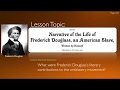 Frederick Douglass and His Impact