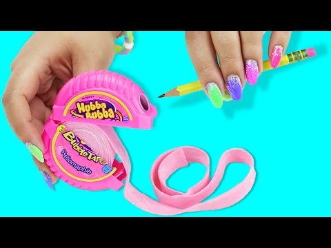 DIY BUBBLE GUM PENCIL SHARPENER