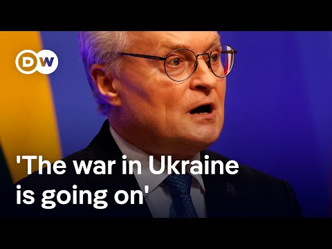 YouTube video thumbnail: Gitanas Nauseda: 'It's Our Duty Not to Let the Developments in Iran Overshadow the War in Ukraine'