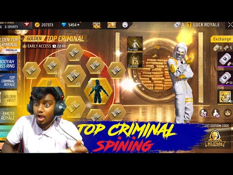 I Got New Golden Top Criminal In Free Fire max! #freefire #topcriminal #newevent #freefiretamil