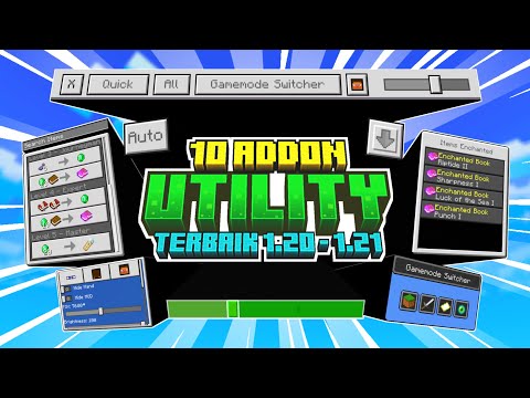 10 Addon UTILITY TERBAIK Berguna Di Survival Mcpe 1.20 - 1.21!