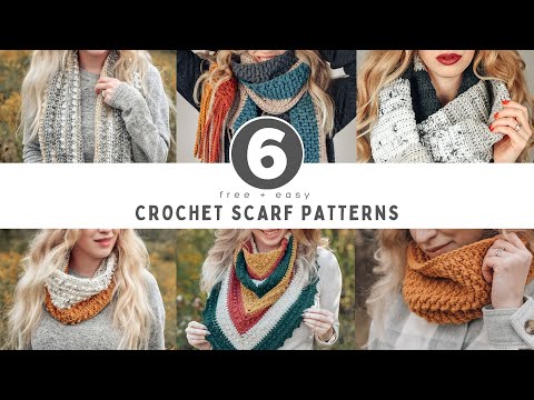 6 Free Crochet Scarf Patterns - Easy Crochet Scarves