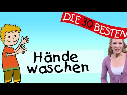 Hände waschen  - Anleitung zum Bewegen || Kinderlieder