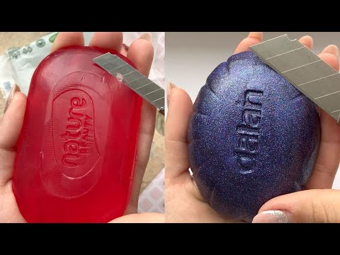 1 Hour Relaxing Sound ASMR | Satisfying Soap Caring & Cutting Videos