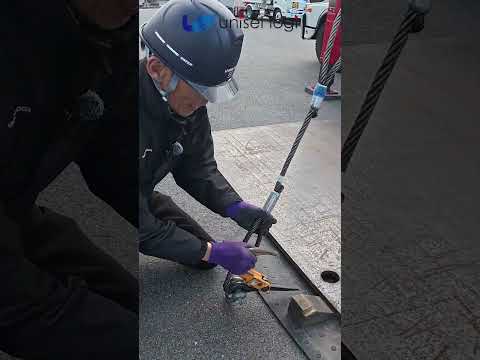 鉄板回収の穴への掛け方【玉掛け】