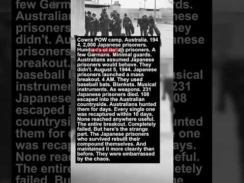 1 POW Camp Had 10,000 Prisoners But Only 1 Guard And Nobody Escaped