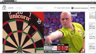 Dart WM 2017: Anderson vs Van Gerwen (FINALE)