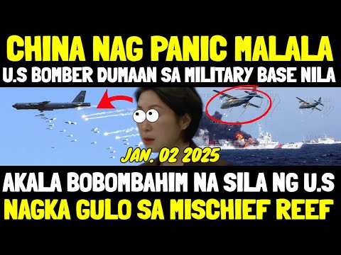 PANIC CHINA AKALA PAG BOBOMBAHIN NA SILA! TAKBOHAN LAHAT NG BARKO! USAF BOMBER DUMAAN SA CHINA BASE