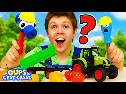 La remorque cassée ! 🚜 Mission récolte et réparation au garage d’Alex