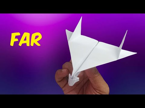 ✈️ How to make a PAPER AIRPLANE that FLIES FAR - MAKING paper airplanes that FLY REALLY FAR