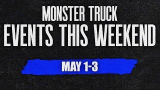 This weekend’s upcoming Monster truck events (May 1st-3rd 2026) May 1st 2026 