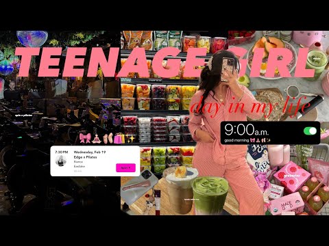 the life of a teenage girl (a realistic 24hrs w/ a teen girl) 🎀🧘🏻‍♀️🩰🛍️✨