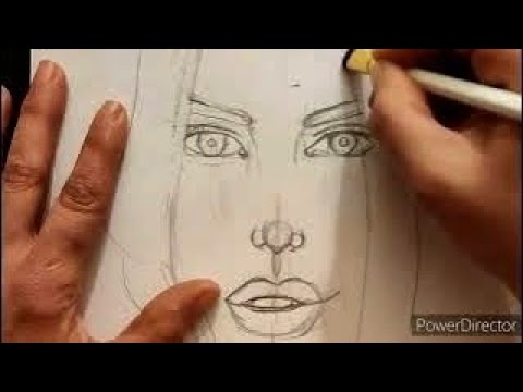 Semplify  drawing  face  loomis method How to draw face eyes, lips, Nose sketch  for beginners