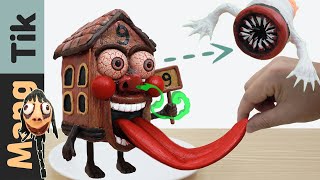House Monster - Eyeball monster, Teeth monster in the Cave | Mukbang Animation | Mang Tik ASMR