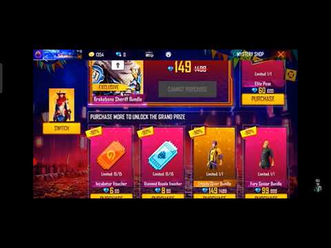 Free fire naw event mystery shop and fedid weel event tomorrow