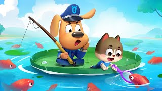 Petualangan Memancing 🎣| Tips Keamanan | Animasi | Kepala Polisi Labrador | BabyBus Bahasa Indonesia