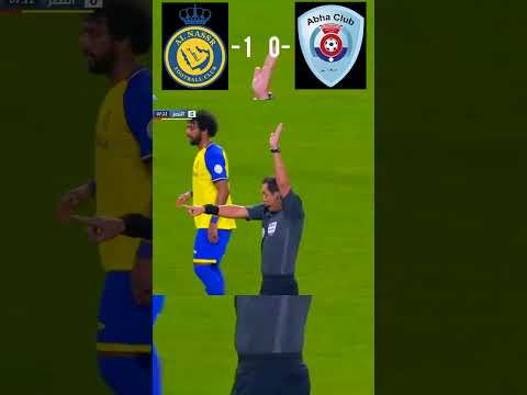 Al Nassr VS Al Abha | Ronaldo Freekick Goal | #alnassrvsalabha #shorts #football