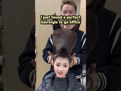 Hairstyle can go to office #shorts #hairstyle #funny #relatable #trend