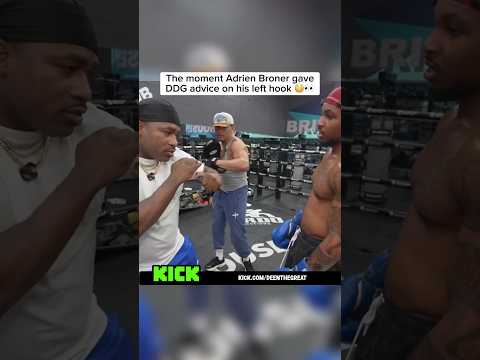 Adrien Broner gave DDG advice on his left hook ๐ณ๐ #deenthegreat #adrienbroner
