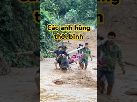 Những người hùng giúp dân trong bão lũ #news #tintuc #tamtrang #shorts