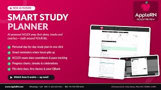 Introducing AppleRN AI powered Smart Planner for NCLEX-RN