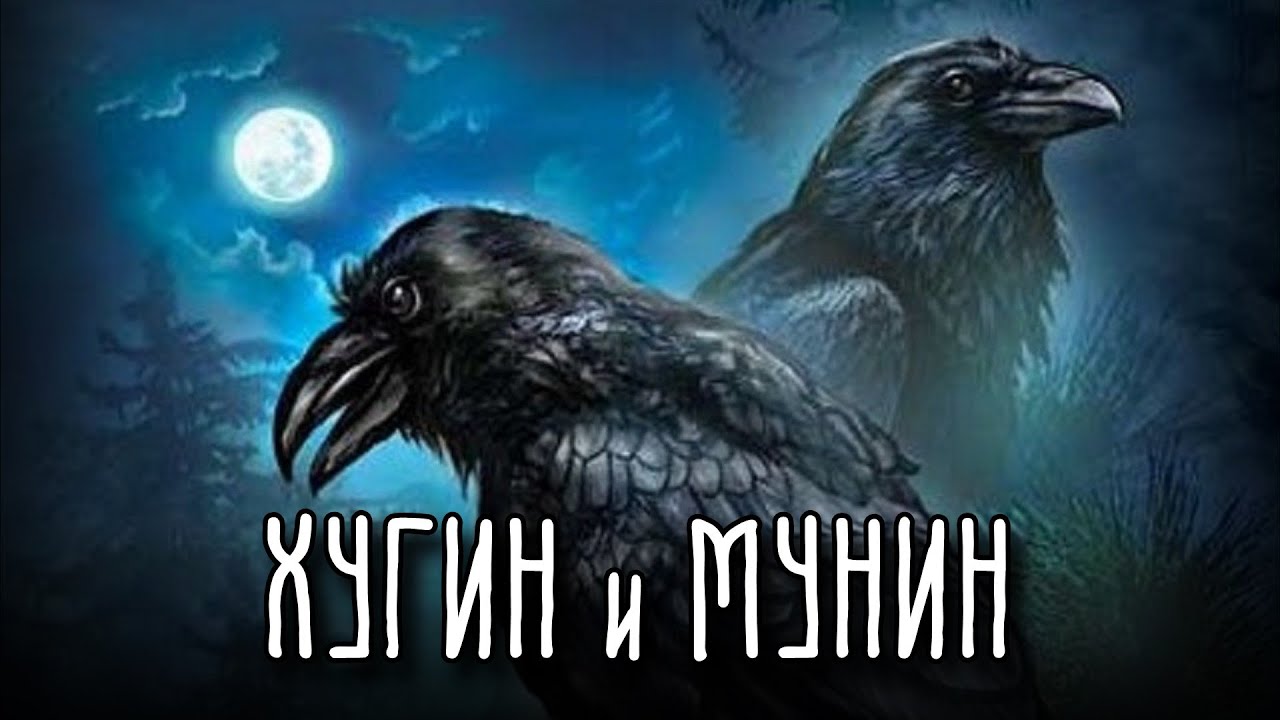 ХУГИН И МУНИН - Крылатые Шпионы Одина - Скандинавская Мифология