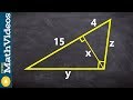 Understanding Geometric Means and Similar Triangles