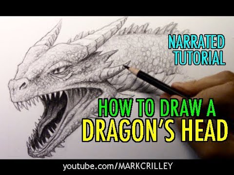 How to Draw a Dragon's Head: Narrated Tutorial