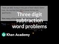 Three Digit Subtraction Word Problems Challenge