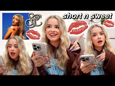 Short n Sweet Sabrina Carpenter 💋 Album Reaction 💋