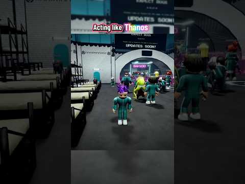 Roblox | Acting like Thanos from squid games #roblox #squidgameroblox