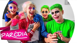 PARÓDIA | ARLEQUINA E CORINGA VS SUPER HERÓIS - MELHORES PARÓDIAS COMPILADO