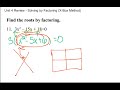 Factoring Quadratic Equations and GCF
